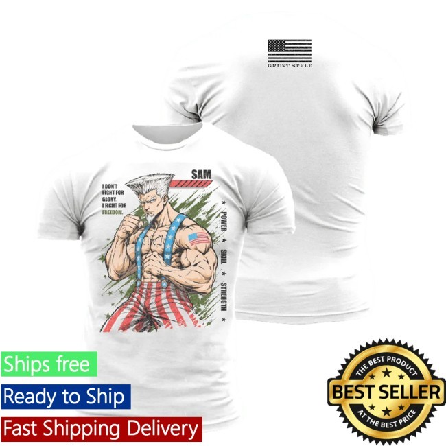 Official Grunt Style Merch Freedom Fighter Sam T-Shirt - White