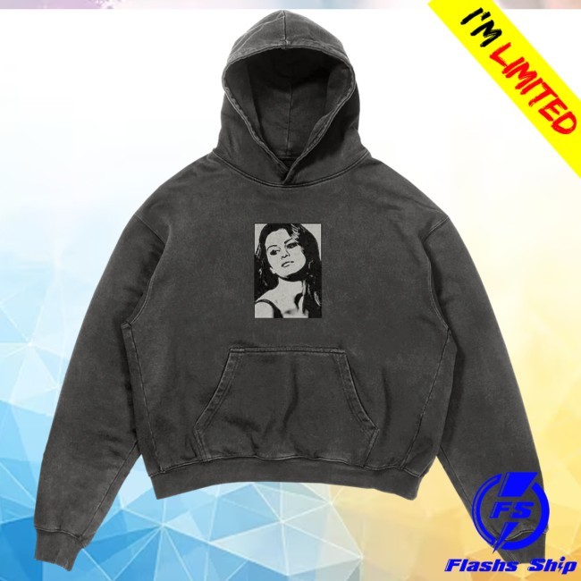 Official Selena Gomez Merch Revival Washed Photo Hoodie
